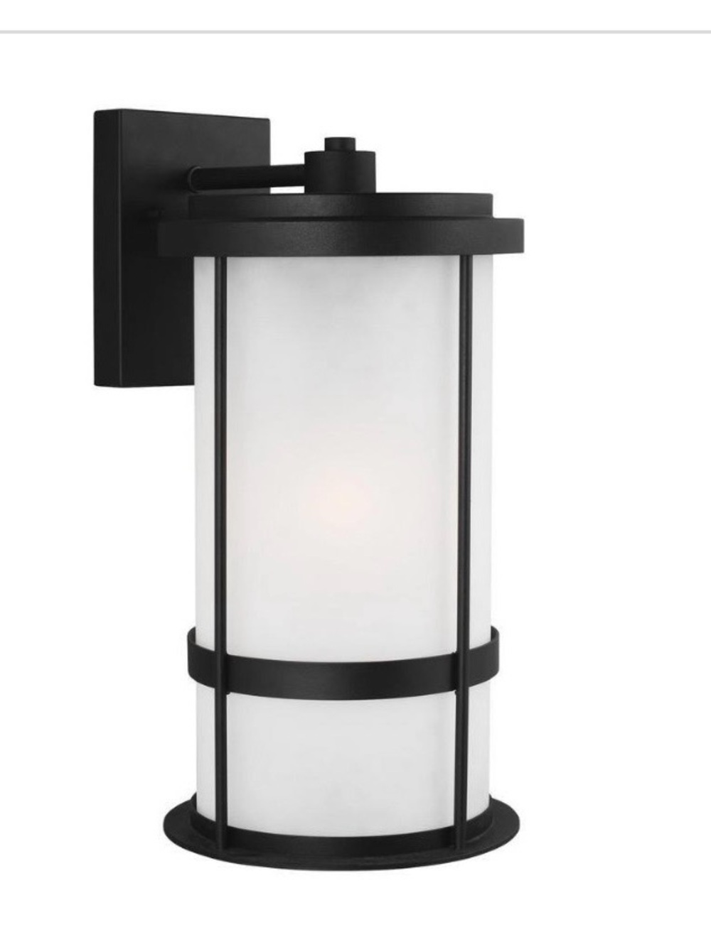 New Generation Lighting Wilburn Black 20” Outdoor Wall Lantern